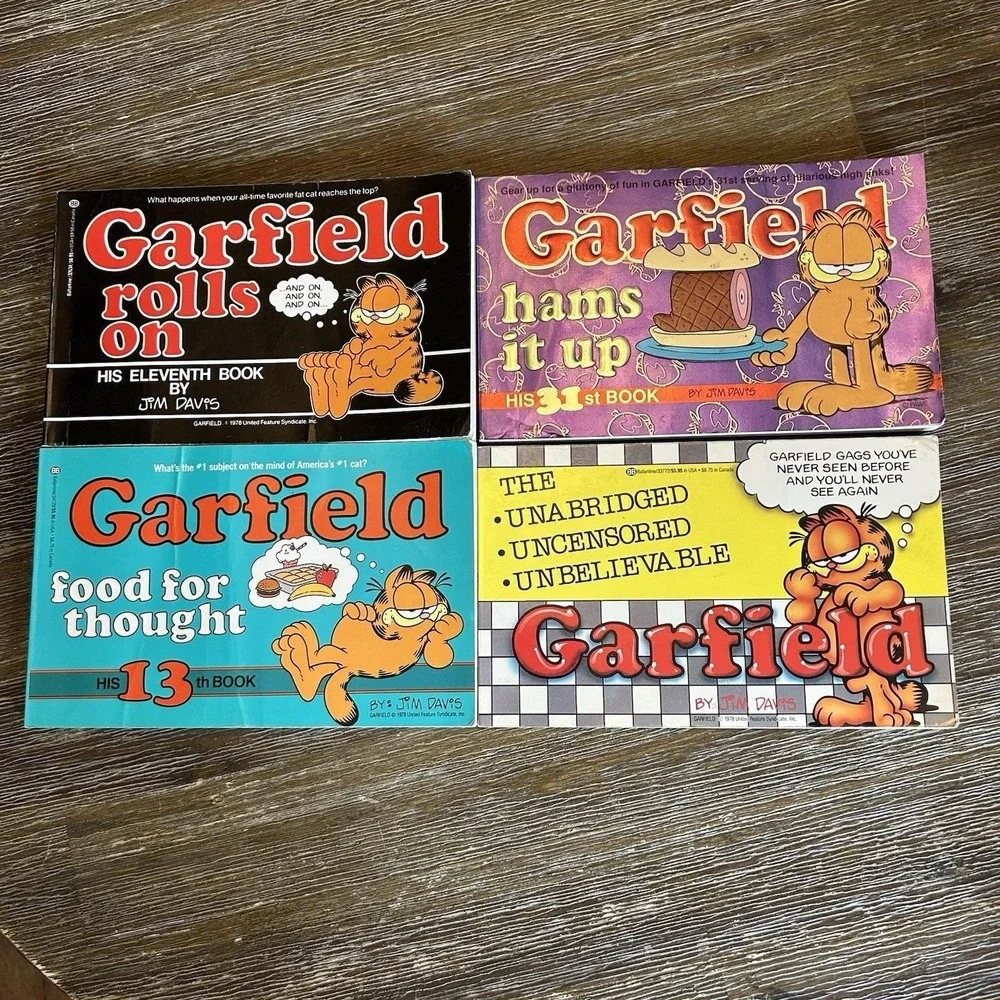 Vintage Garfield Paperbacks - Lot Of 4 Books 11, 13, 31, Unabridged 1978